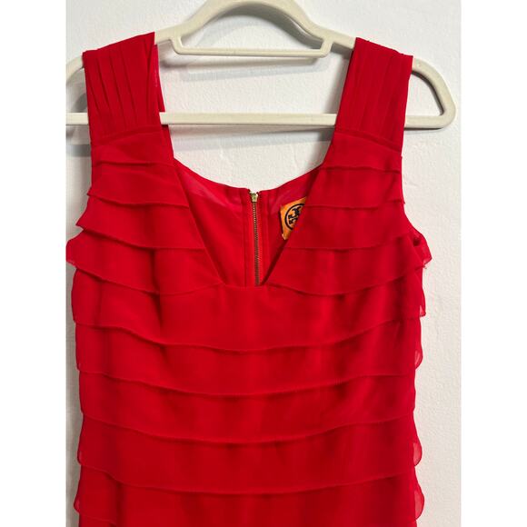 Tory Burch Red Lined Dress - Picture 3 of 7